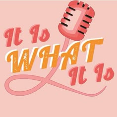 Podcast Logo for It Is What It Is Retro Style