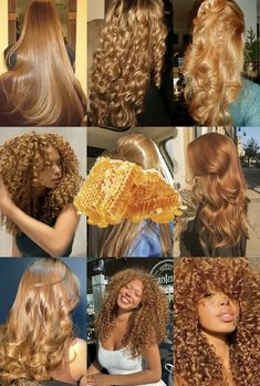 Curly Honey Hair, Colors For Curly Hair, Colour 30, Color For Curly Hair, Blond Honey Hair, Honey Brown Curly Hair With Highlights, Curly Hairstyles Color Ideas, Curly Blond, Chestnut Blonde