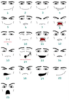 the different types of eyes and how to draw them