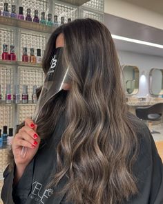 Hair Ideas Balayage, Highlights Light Brown, Balayage On Brunette, Light Money Piece On Dark Hair, Olive Hair Color, Highlights Brown Hair Blonde Balayage, Haircut Ideas Medium, Highlight On Dark Hair, Hair Highlights On Black Hair