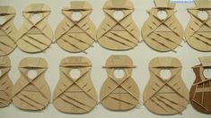 several pieces of wood cut out to look like shoes