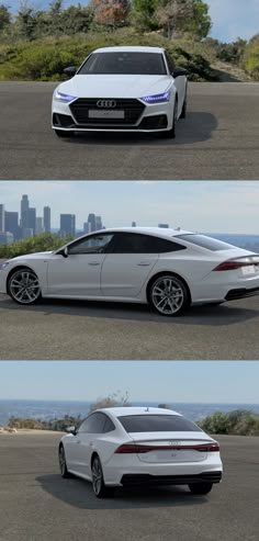 three different views of the same car