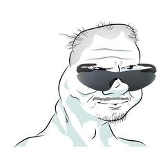 an image of a man with sunglasses on his face