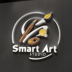 the logo for smart art studio