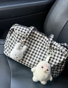 baggu bowler bag gingham print bag charms purse charms miffy charm purse aesthetic bubble up Bowler Bag Baggu, Baggy Bowler Bag, Miffy School Bag, Baggu Bowler Bag Aesthetic, Bowler Bag, Miffy Bag, Miffy Shoulder Bag, Miffy Bags, Baggu Pixel Gingham