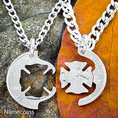 Rings For Firefighters, Diy Firefighter Jewelry Projects, Firefighter Wife Necklace, Firefighter Mom Jewelry, Diy Firefighter-themed Jewelry, Unique Jewelry For Firemen, Firefighter Jewelry Ideas, Firefighter Wife Jewelry, Firefighter Symbol