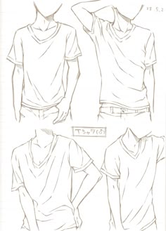 the front and back views of an unisex t - shirt, with three different angles