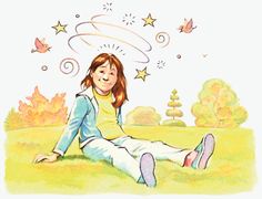 Dizzy Cartoon, How To Stop Feeling Dizzy, How To Stop Being Dizzy, Dizzy Spells Causes, Spinning Dizzy, Light Headed And Dizzy, What Causes Dizzy Spells, Dizziness Illustration, Kid In Hospital Bed Drawing