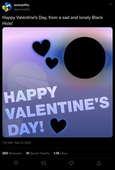 an instagram page for valentine's day with hearts and the words happy valentine's day