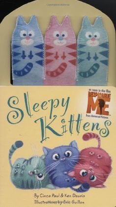 the book sleepy kittens has three cats on it