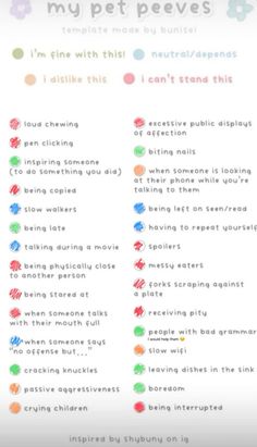 #✌️ Bad Grammar, Nail Biting, Pet Peeves, Something To Do