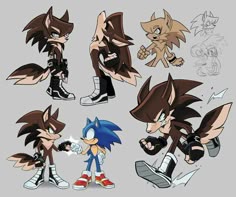 sonic the hedgehog character sheet by on devi