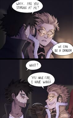 two comic panels with one saying, what are you staring at me? and the other saying