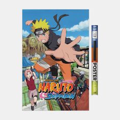 an image of naruto and his friends on the cover of their notebooks