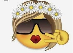 a woman with sun glasses and daisies on her head