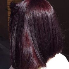 Midnight Red Hair, Black Cherry Plum Hair, Dark Wine Red Hair Short, Dark Cherry Violet Hair, Maroon Hair Color On Black Hair, Dark Cherry Brown Hair Short, Dark Aubergine Hair, Black Cherry Hair Color Short, Ruby Wine Hair Color On Black Hair