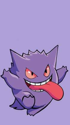 a cartoon character with a tongue sticking out