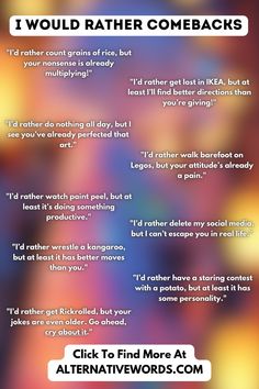 an image of the text i would rather say to someone who is in love with me