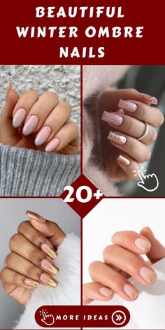 Capture the serene essence of winter with Stunning Winter Ombre Nails that embody the tranquility and elegance of the season! Experience delicate color transitions inspired by frosty mornings and snowy landscapes, ranging from calming icy blues to shimmering silvers. Let your nails reflect the beauty of winter with mesmerizing ombre designs that elevate your manicure to a whole new level. Embrace the enchanting vibes of wintertime through your nails! Ombre Nails Winter Colors, Ombre Nail Colors Ideas Winter, Ombre Nails Winter Color Trends, Winter Gradient Nails, Winter Ombre Nails, Winter Ombre Nails 2025, January Nail Designs, American Nails, Ombre Manicure