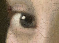 a close up view of the eye of a woman's face