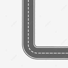 an image of a road going through the shape of a rectangle