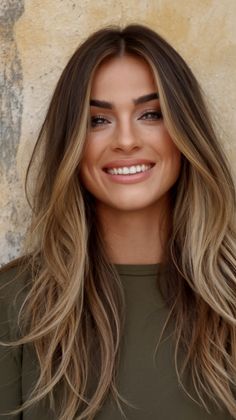 Embrace the season with stunning spring Brown hair colors ideas 2025! Discover warm tones, ashy highlights, and textured styles perfect for any occasion. Brown Cool Balayage, Hair Style Ideas 2025, Warm Face Framing Highlights, 2025 Brunette, Best Brown Hair Color For Fair Skin, Brown Hair With Little Blonde Highlights, Highlights On Ash Brown Hair, Dark Hair With Beige Highlights, Root Smudge Brown