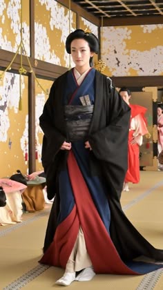 Traditional Geisha Clothing, Old Japanese Kimono, Japanese Traditional Wear, Edo Period Kimono Women, Traditional Japan Clothing, Ancient Kimono, Edo Era Fashion, Ancient Japanese Fashion, 1800s Japanese Fashion