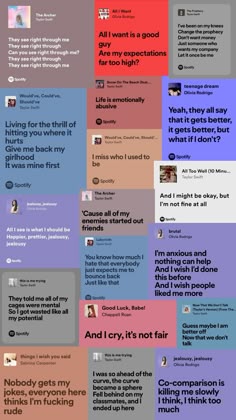 a bunch of different types of text on a purple and blue background with the words