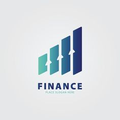 an arrow logo with the word finance on it