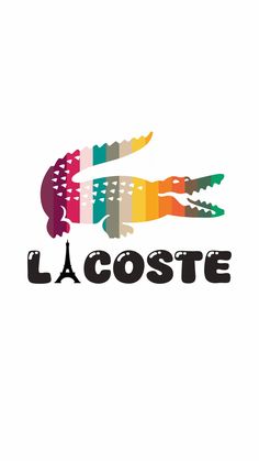the logo for la cosite is colorful and has an alligator's head on it