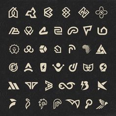 some type of font and numbers on a black background