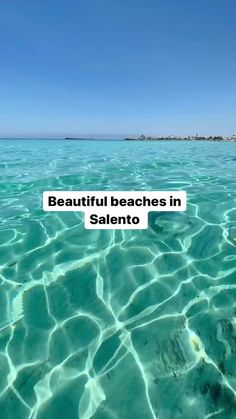 beautiful beaches in salento with the caption'beautiful beaches in salento '