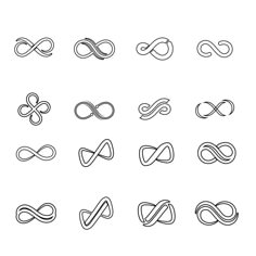 an image of different types of symbols in the form of letters and numbers on a white background