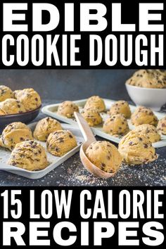 the recipe for edible cookie dough is shown