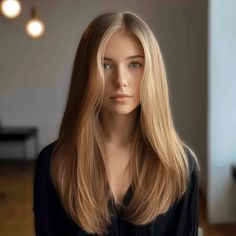 Long Hair V Shape Layers, Layered Long Hair V Shape, Dramatic V Haircut Long Hair, Long Hair Internal Layers, Long Hair No Layers, Layers Vs No Layers Hair, Haïr Cut 2024 Long Layers, V Shaped Haircut, Straight Hair Cuts