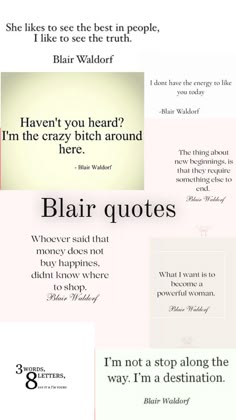 #blairquotes #🎀🤍