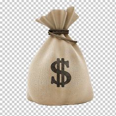 a money bag with a dollar sign on it