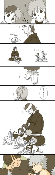 an anime storyboard with two different scenes