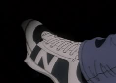 an animated image of someone's foot with shoes on