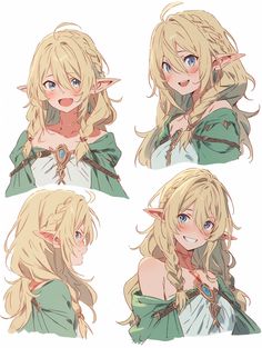Fantasy Elf Hair, Pixie Fairy Girl, Female Half Elf Cleric, Elf Braid, Elf Anime Art, Fantasy Character Oc, Elf Girl Oc, Elfa Anime, Child Elf