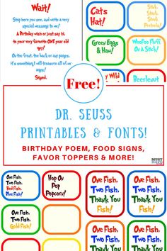 a printable poster with words and phrases