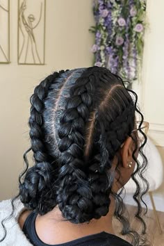 Quick Braids, Braided Bun Hairstyles, Feed In Braids Hairstyles, Goddess Braids Hairstyles, Braided Cornrow Hairstyles, Protective Hairstyles Braids, Quick Braided Hairstyles, Hairdos For Curly Hair, Pretty Braided Hairstyles