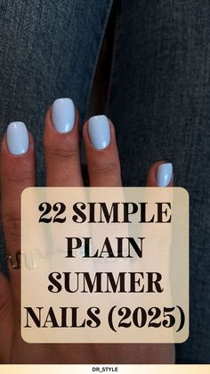 Find calm, clean polish inspiration with these simple plain summer nail ideas—featuring soft tones, subtle gloss, and everyday shapes you'll love to keep on repeat. Beach Gel Nails, Best Summer Nail Color, Dip Nail Colors, Sns Nails Colors, Sports Nails, Shellac Colors, Cruise Nails, August Nails, Summer Gel Nails