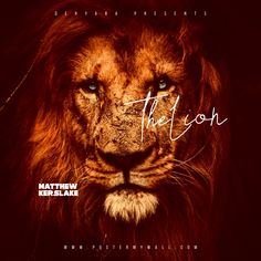 a lion with the word'the lion'written on its face in front of it