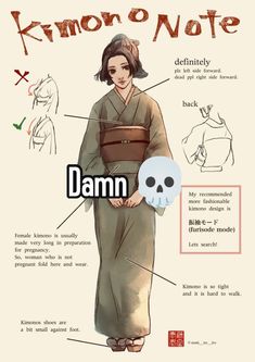 the anatomy of a woman's body and her name in japanese characters, including an image