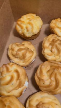 there are many different types of pastries in the box