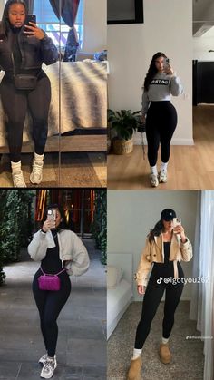 Baddie Chill Outfits Winter, Baddie Chill Fall Outfits, Baddie Comfy Outfits Winter, Casual Baddie Winter Outfits, Chill Outfits With Leggings, Chill Baddie Outfits Fall, Movies Outfit Casual Comfy, Chill Outfits Black Women Winter, 10 Degree Weather Outfit