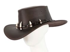 #ad Premium Australian Jacaru Outback Bush Leather Hat with Crocodile Teeth Crocodile Dundee, Men�s Winter Fashion Trends Crocodile Dundee, Fashion Trends Winter, Dundee, Leather Hats, Winter Fashion, Fashion Outfits, Hats, Leather