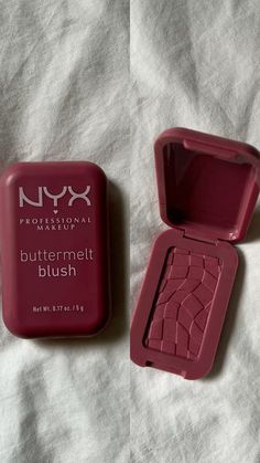 #nyx #makeup #blusher Makeup Products Drugstore, Blush De Nyx, Drugstore Makeup Products, Blush Burgundy, Nyx Aesthetic, Nyx Makeup Products, Buttermelt Blush, Nyx Blush Shades, Nyx Products
