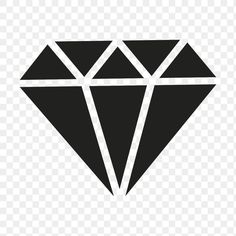 a black and white diamond on a transparent background png - diamond logo png
